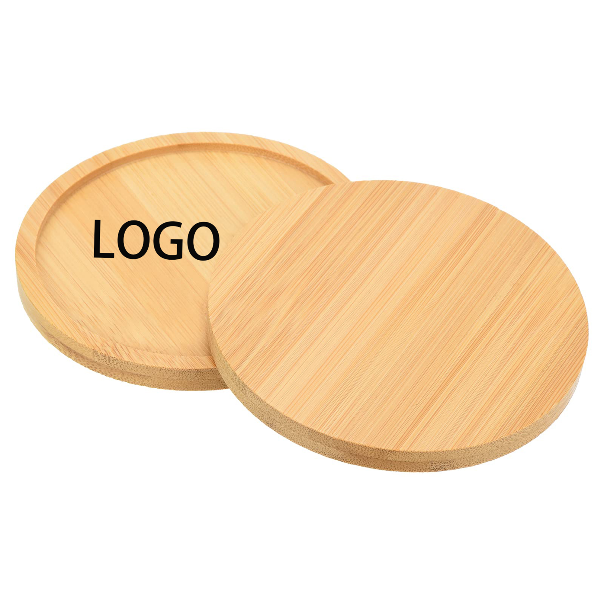 3.7" Bamboo Coasters 4