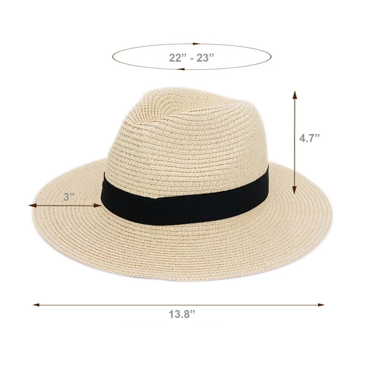 Wide Brim Straw Hat for Women 4