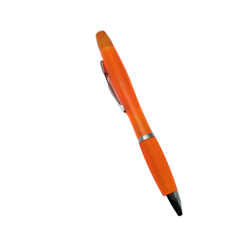 Twist-Action Ballpoint Pen W/ Highlighter 9