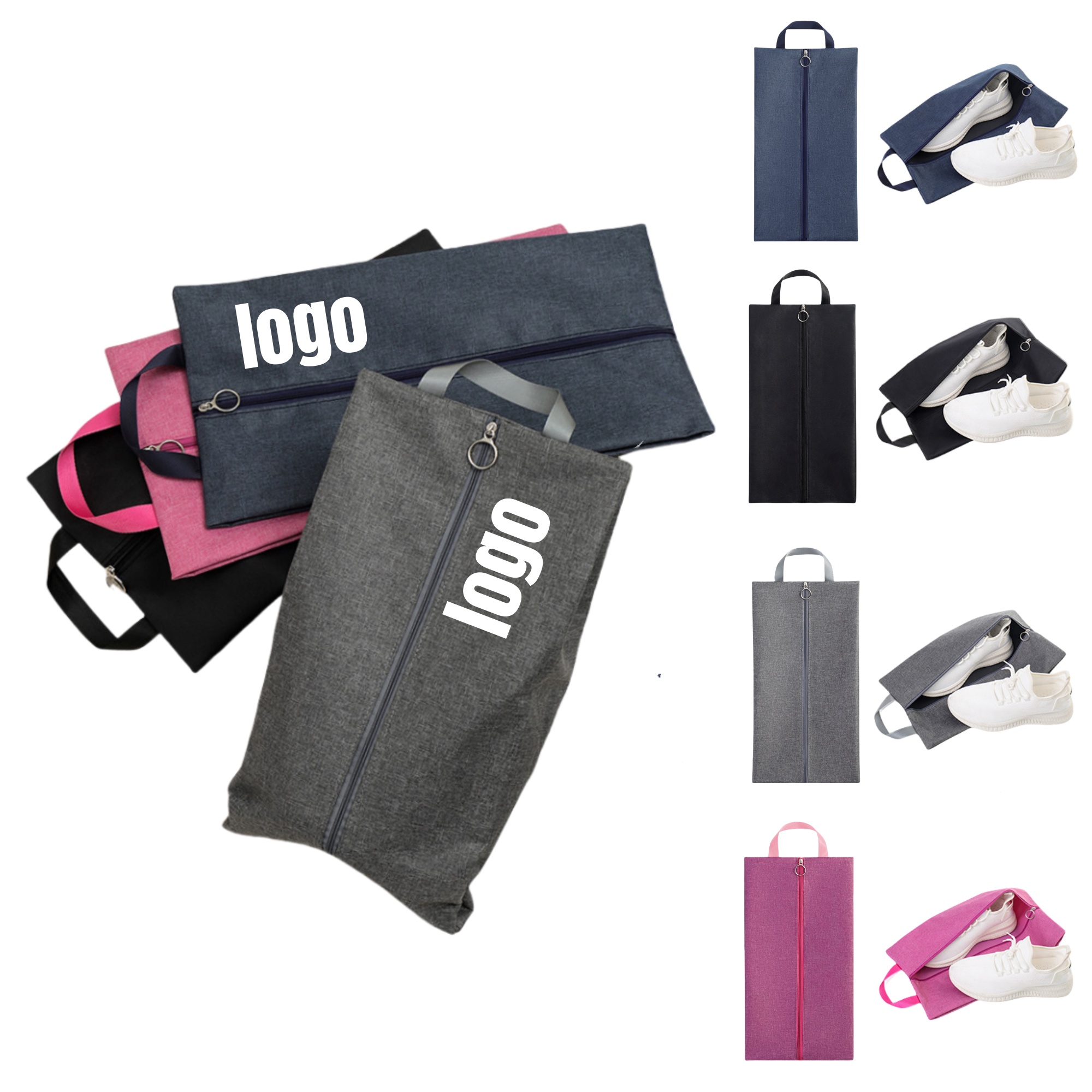 Durable Travel Shoe Bag ?C Logo Customization, Factory Direct 1