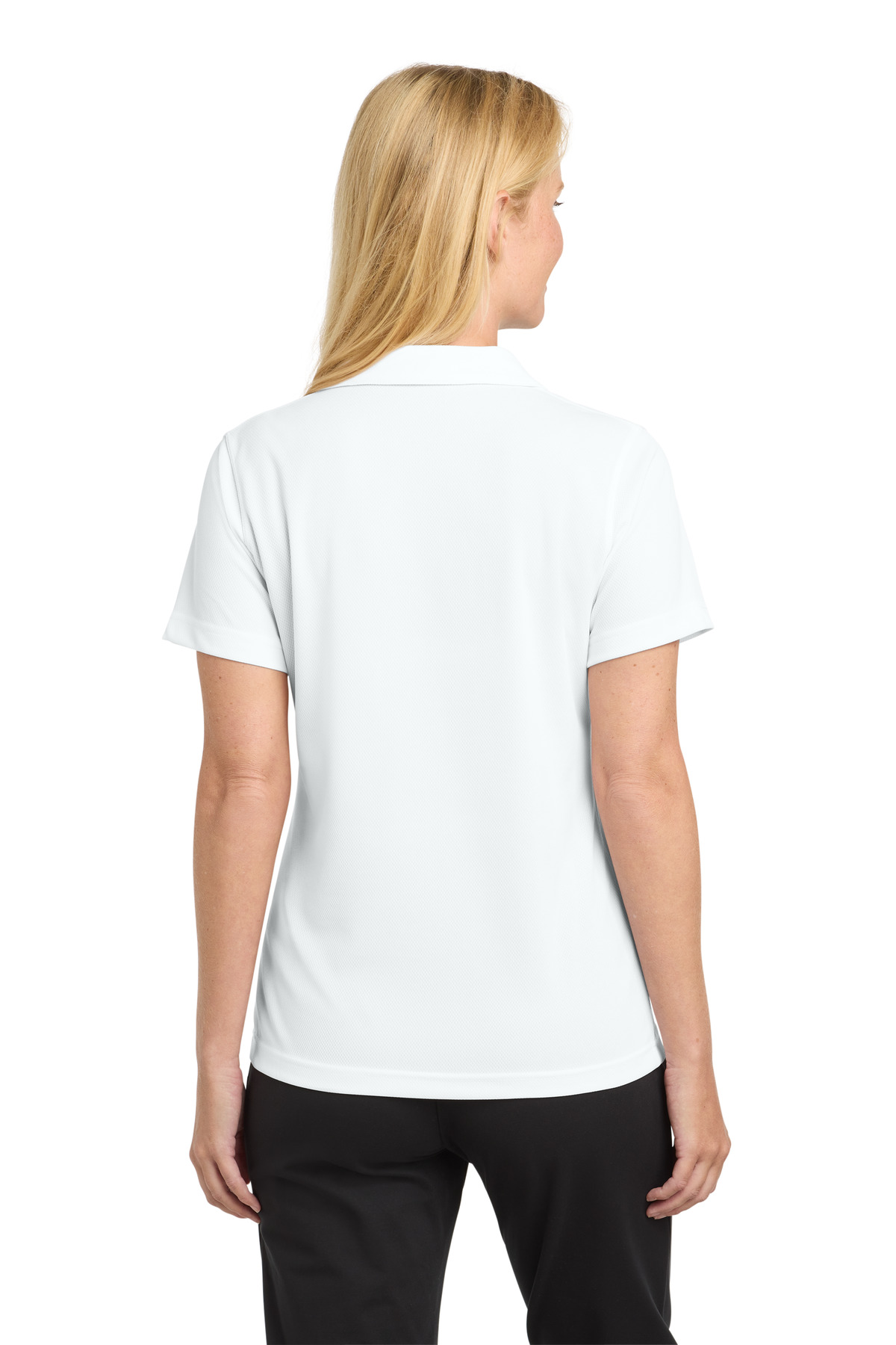 Sport-Tek Women's Dri-Mesh V-Neck Polo. L469 3