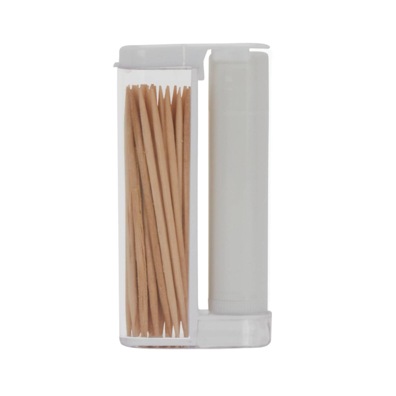 SPF 15 Lip Balm with Wooden Toothpick in a Flip-Top Container 1