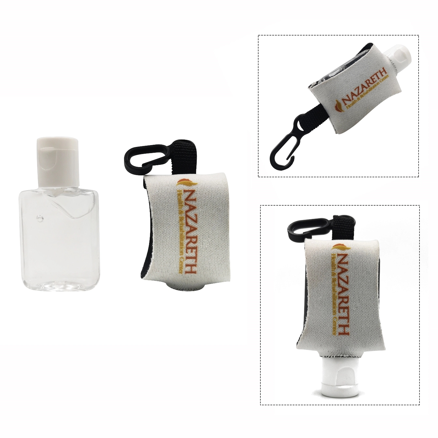 Cozy Clip Hand Sanitizer w/Neoprene Sleeve 1