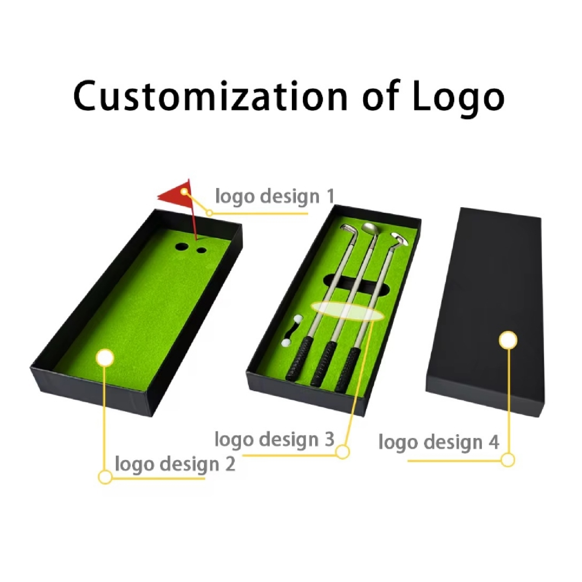 Mini Desktop Golf Ballpoint Pen Set 8