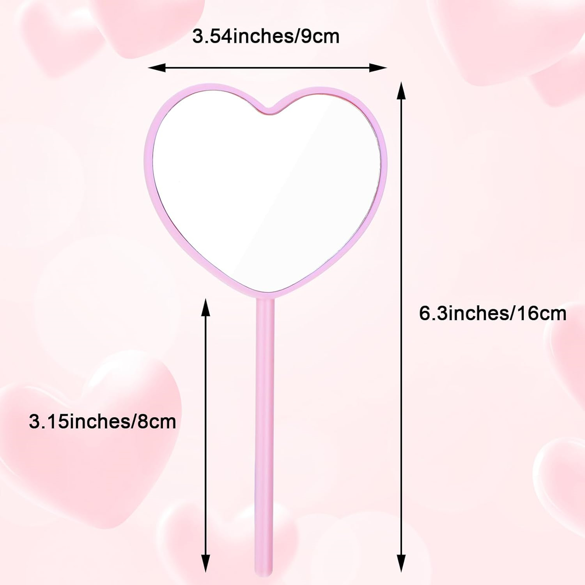 Heart-Shaped Mirrors With Handle 5