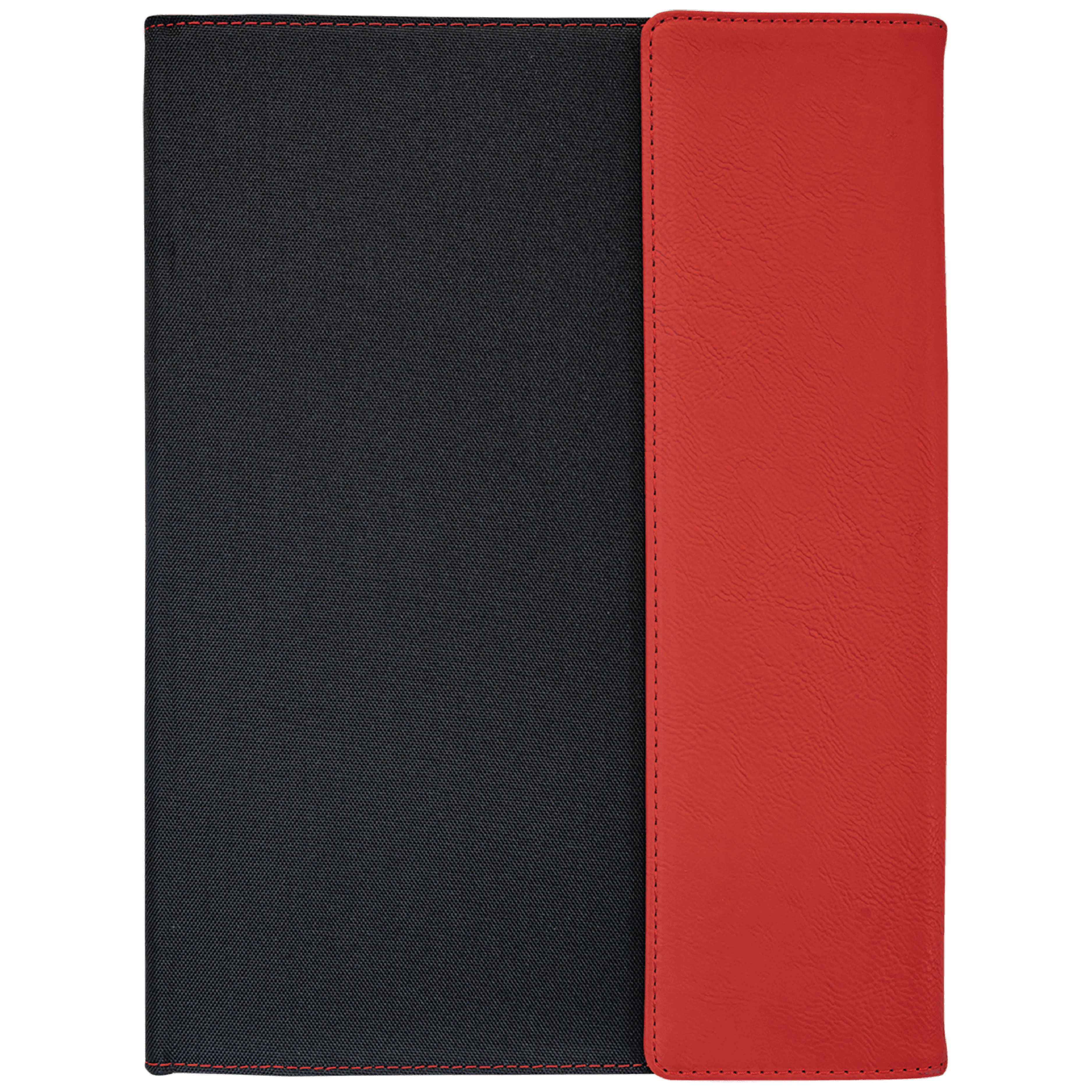 9" x 12" Red Leatherette & Black Canvas Portfolio 6