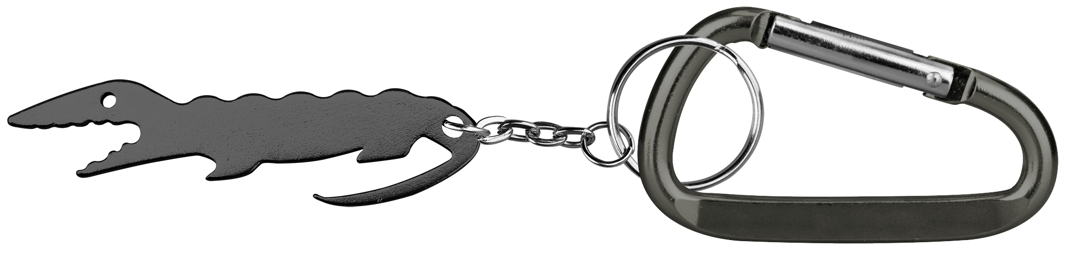 Alligator Shape Bottle Opener Key Chain & Carabineer 2