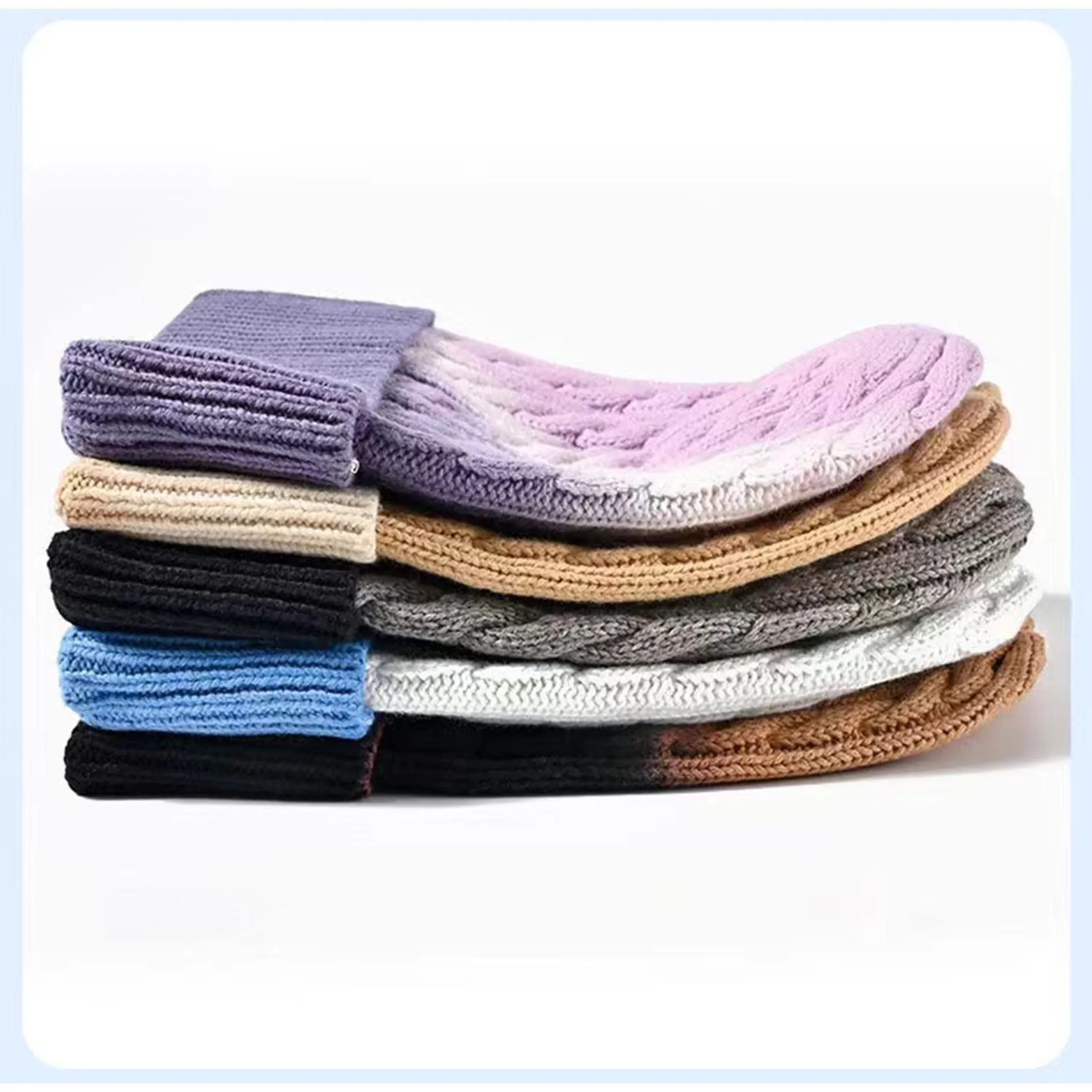 Winter Warm Knitted Hat Customization 3