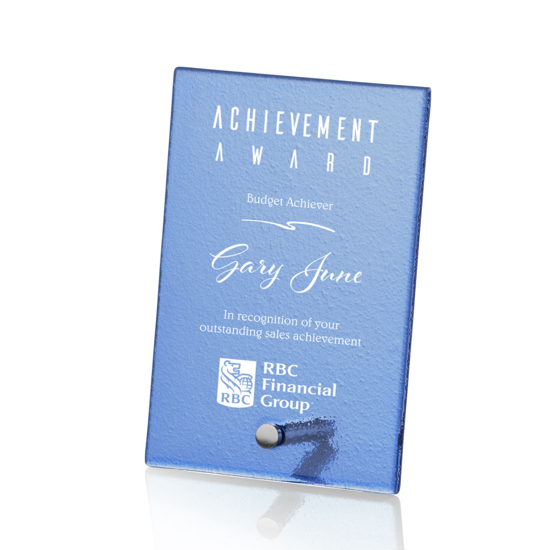 Atchison Blue Rectangle Award - Silver 7
