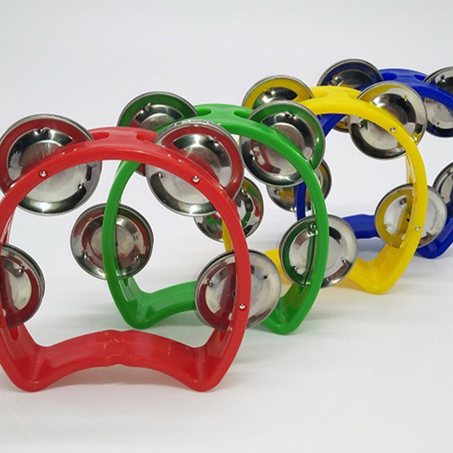 Kids' Plastic Tambourine Toy w/ 4 Bells for Fun 19