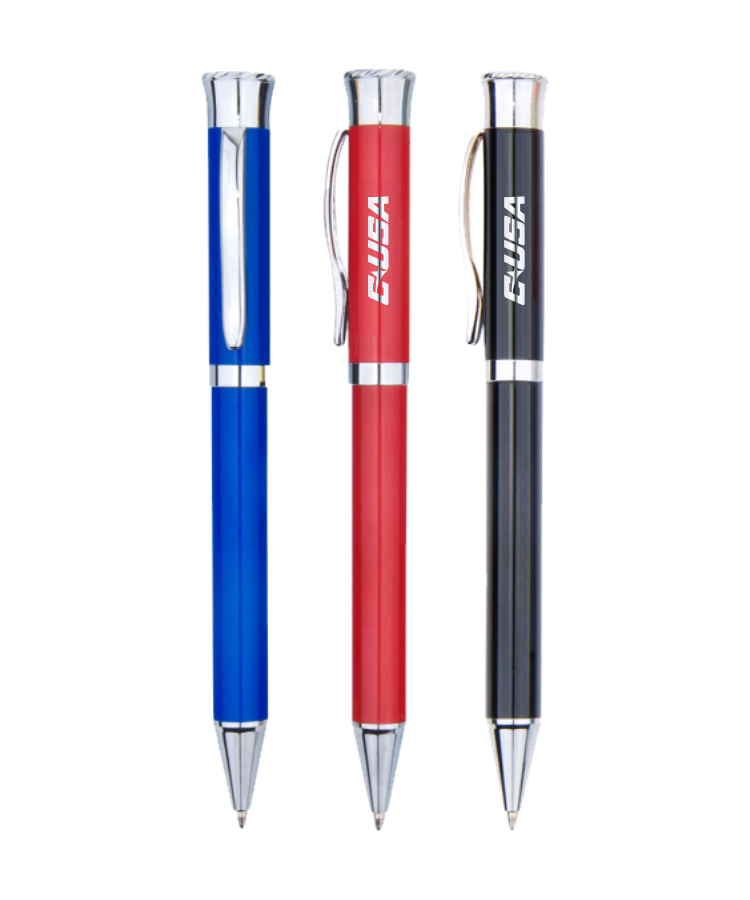 Union Printed - Metal Twist Ball Pen with Laser Engraved Logo 1
