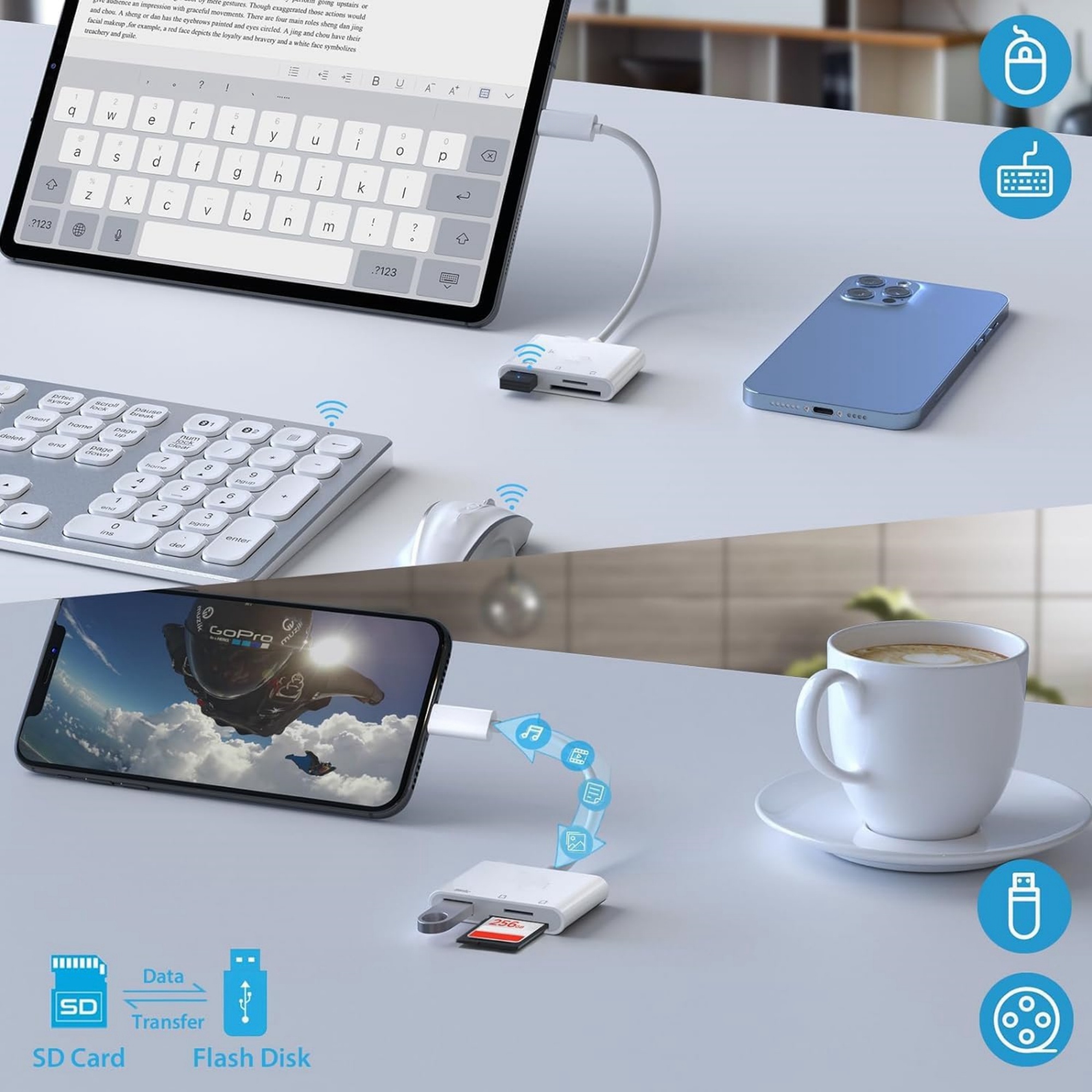 3-in-1 Type C Memory Card Reader 4