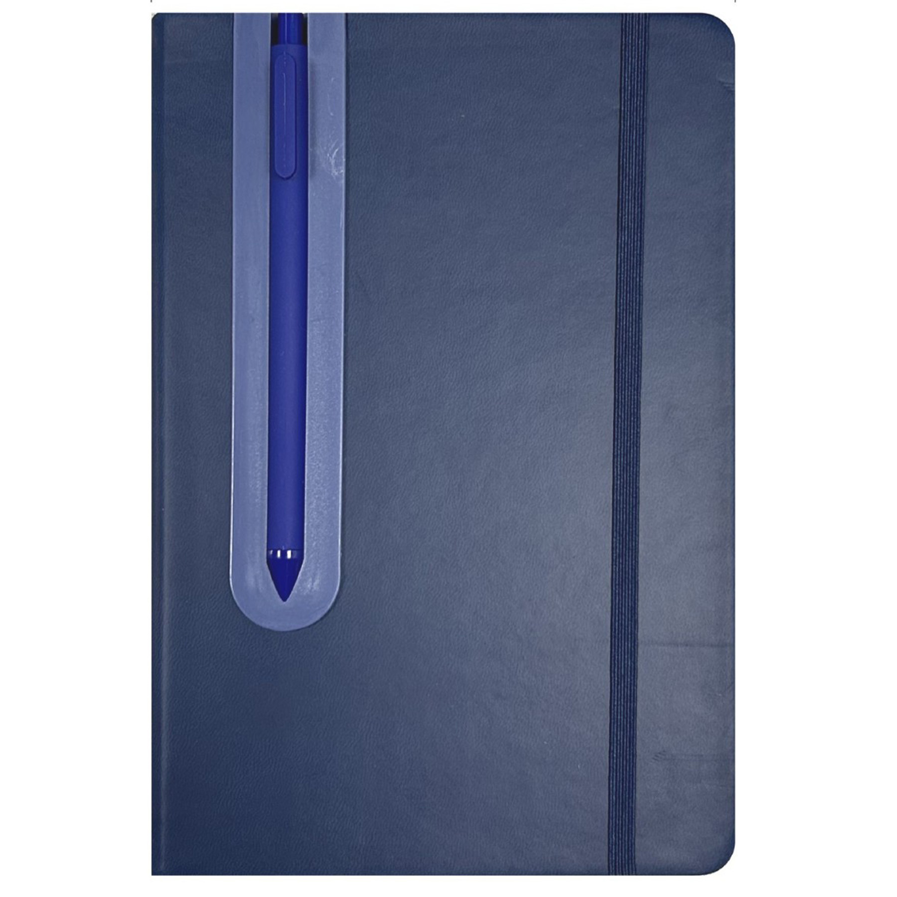 A5 Ruled Leather Diary With Built In Ballpoint Pen 11
