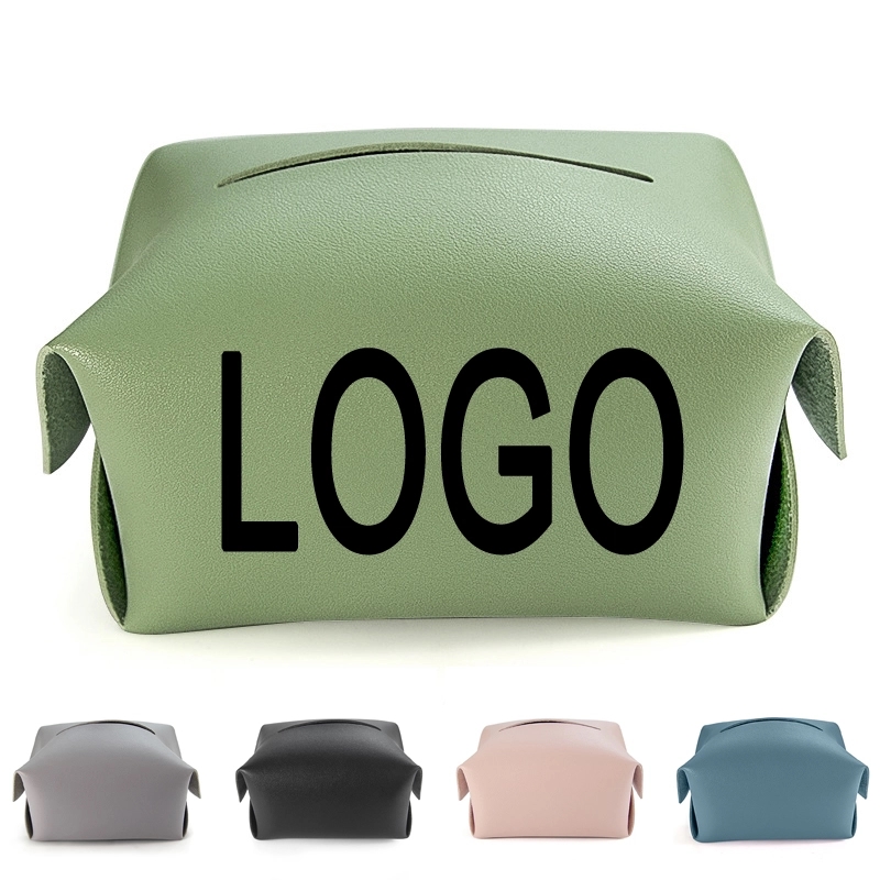 Foldable PU Leather Car Napkin Case & Restaurant Tissue Box 5