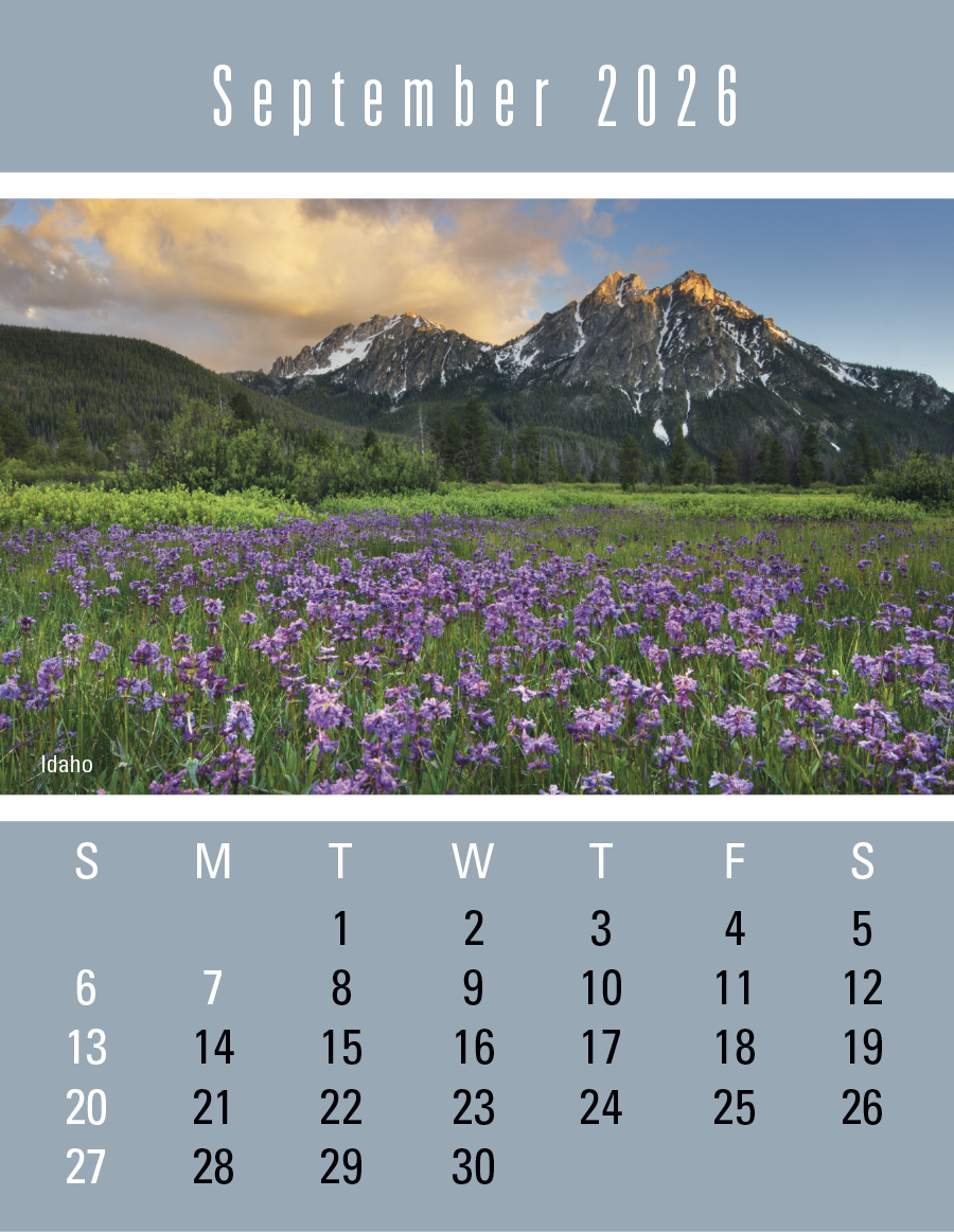 Press-N-Stick Scenic Calendar