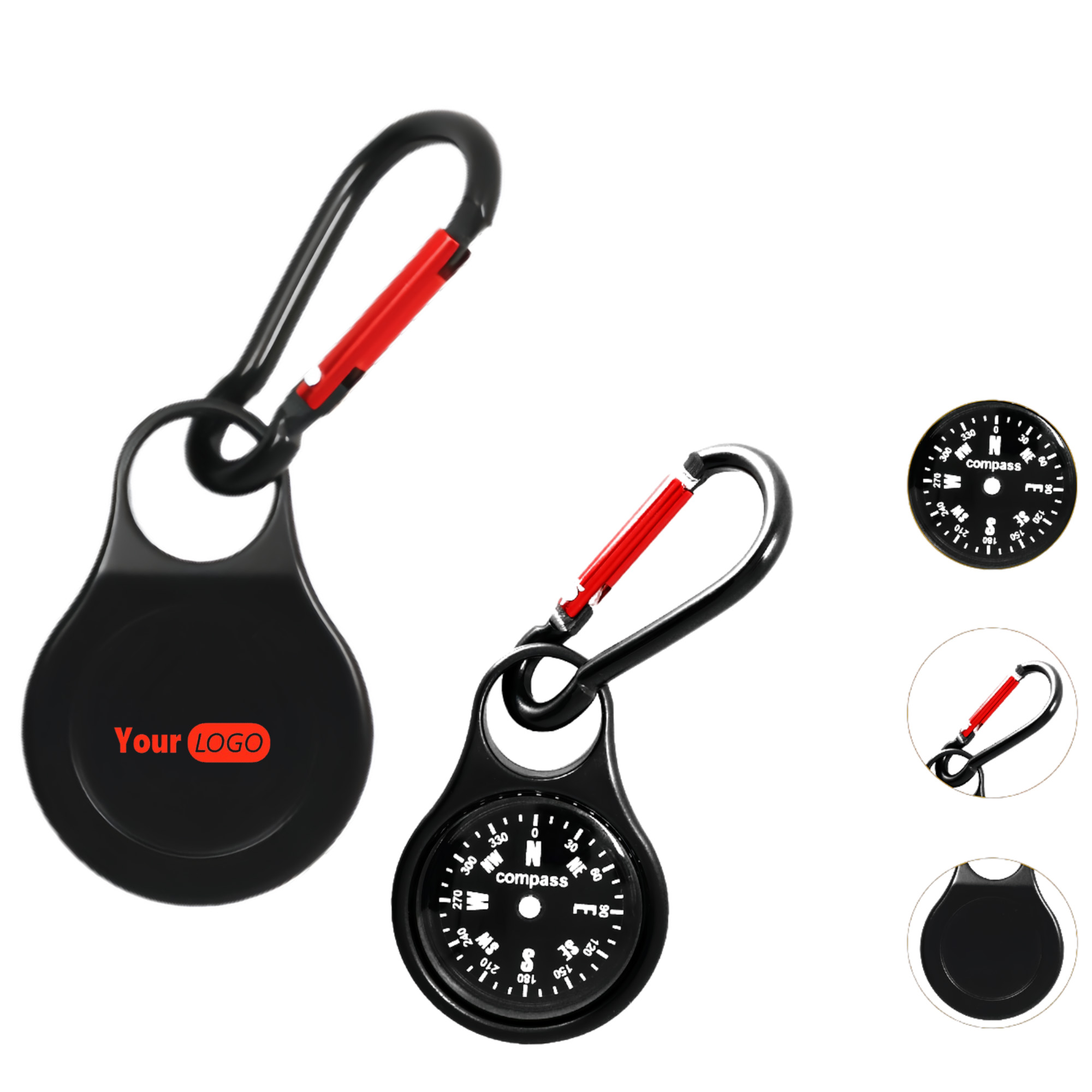 Custom Hiking Compass Keychain 1