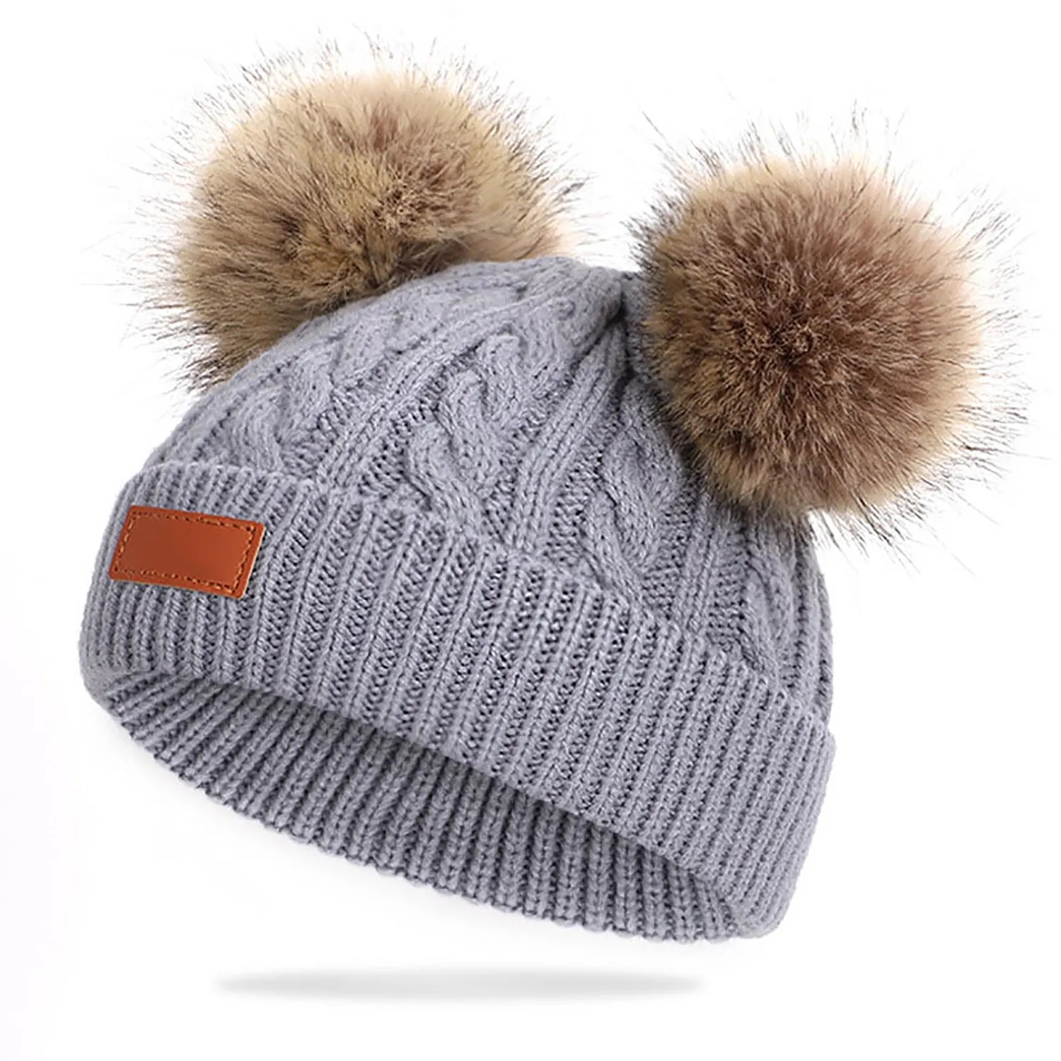 Thickened Knitted Woollen Hat For Kids 8