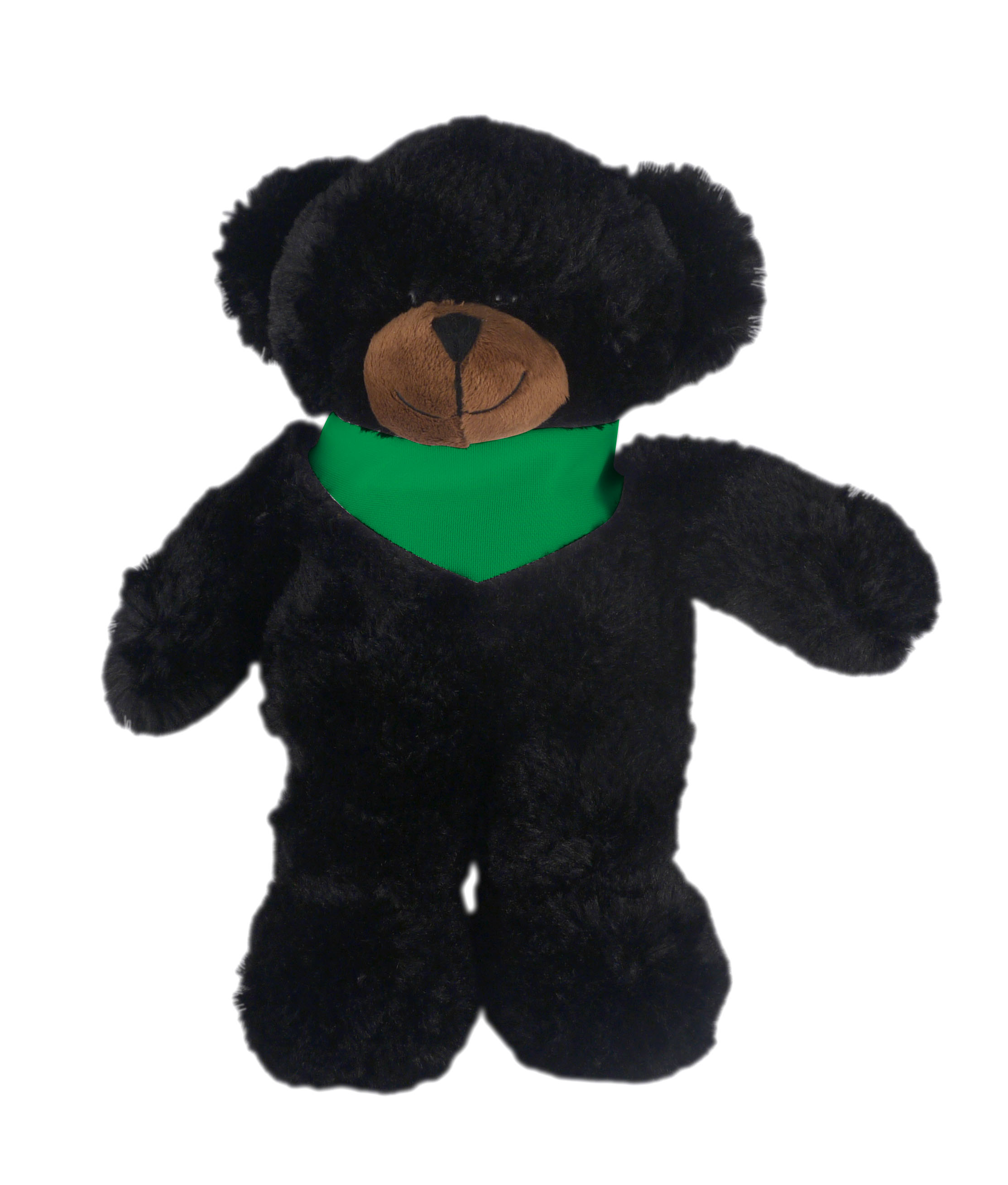 Soft Plush Stuffed Black Bear with Bandana 4