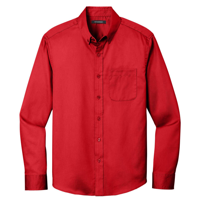 Port Authority Long Sleeve SuperPro React Twill Shirt. 62