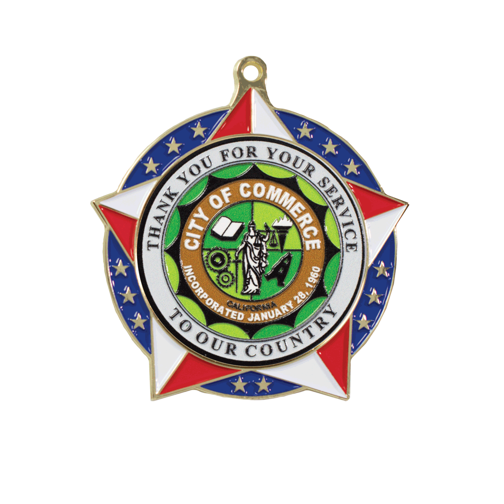 Express Patriotic Star Insert Medallion (2-3/4") 3