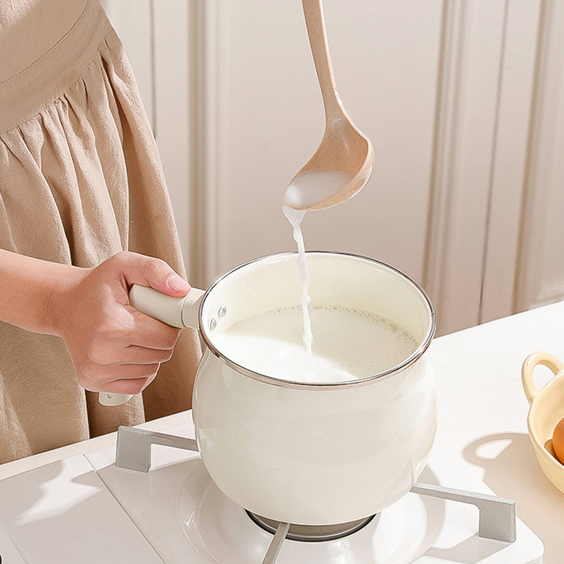 Stainless Steel Instant noodle pot with lid 5