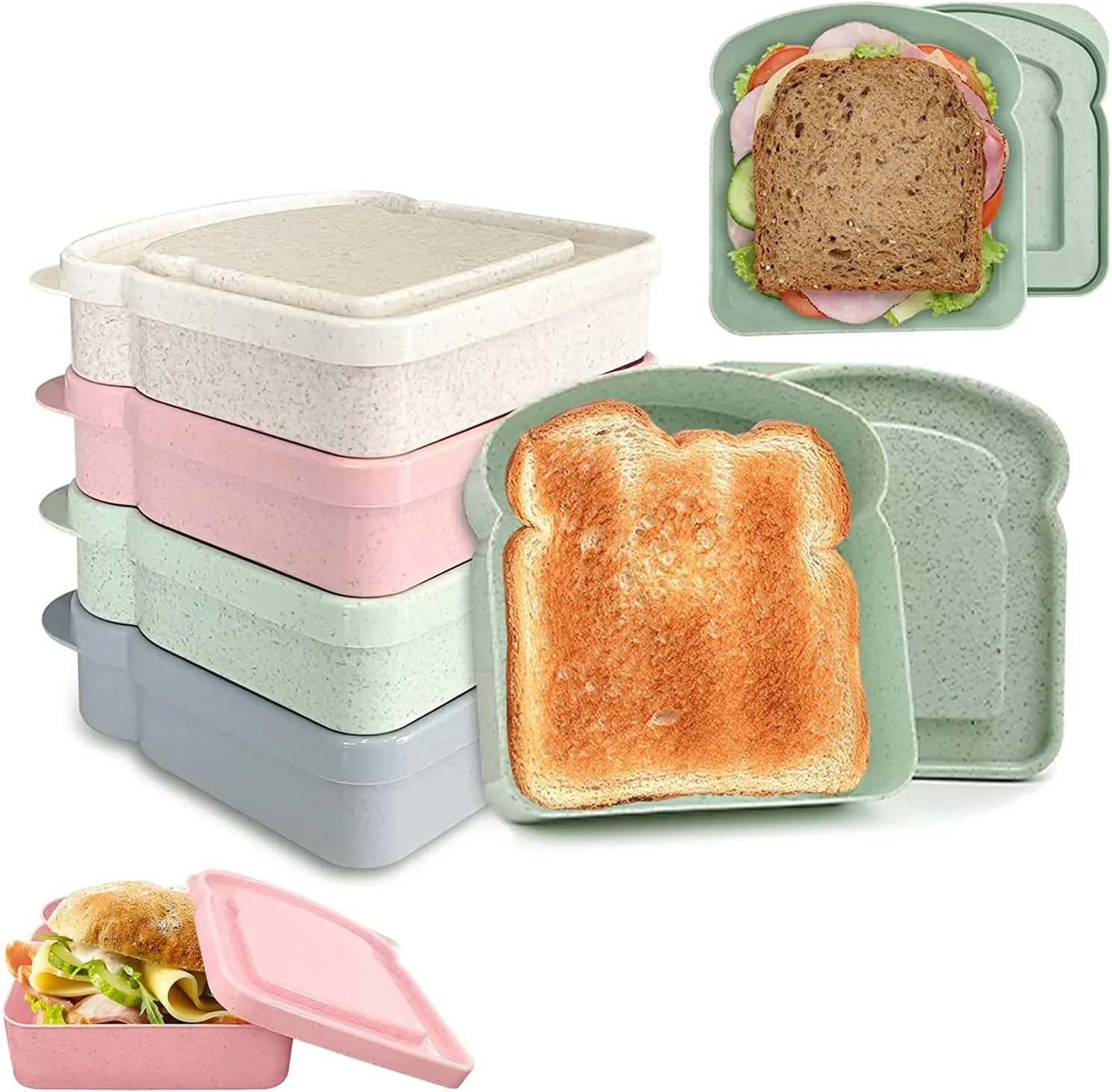 Toast Shape Sandwich Box 5