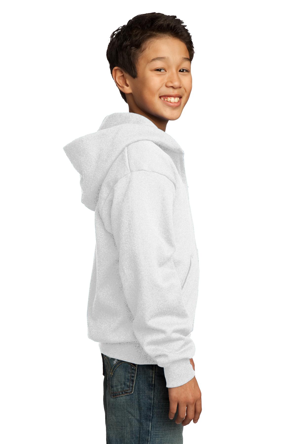 Port & Company® Youth Core Fleece Full-Zip Hooded Sweatshirt 115