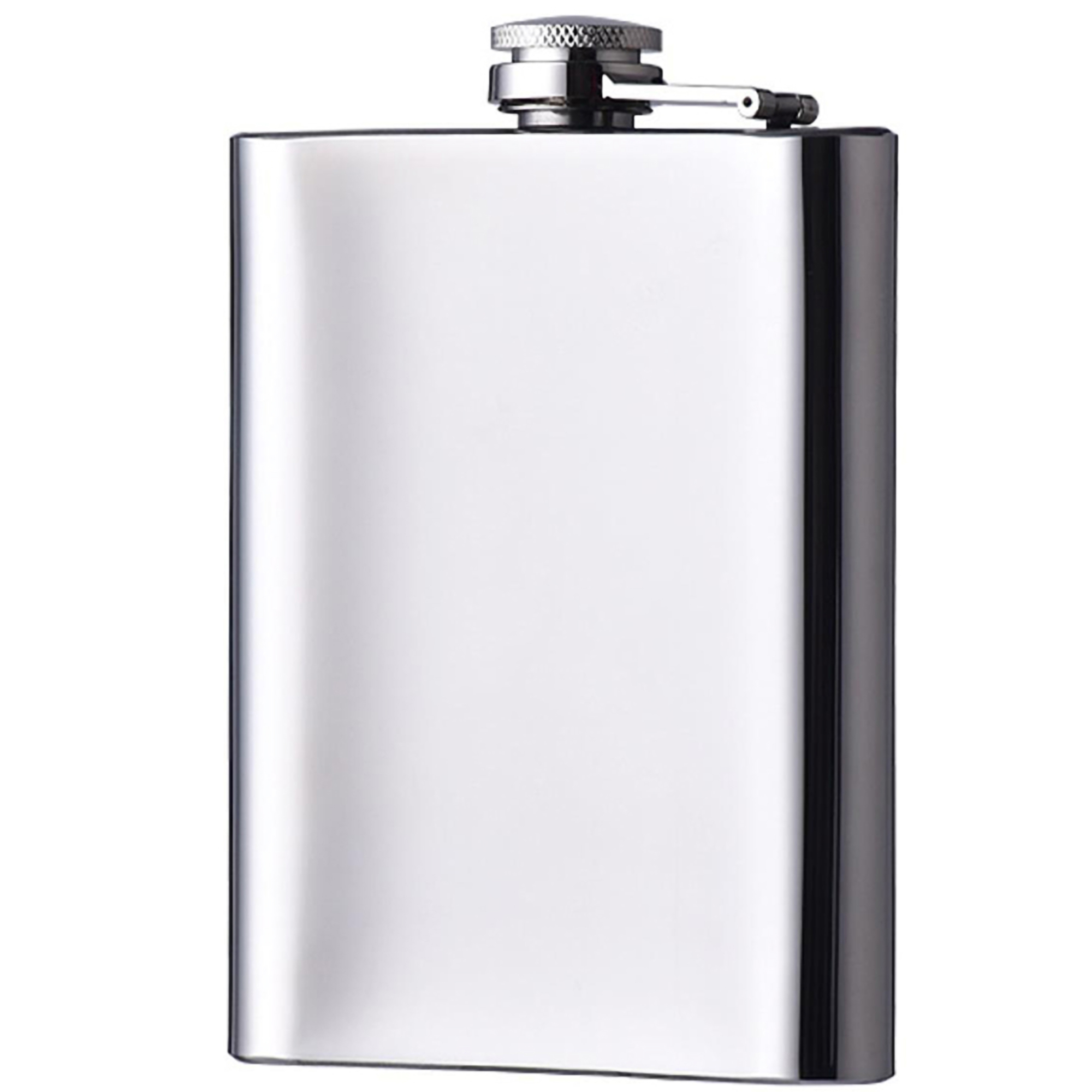 8 Oz. Stainless Steel Hip Flask, custom water bottle with logo imprint 2