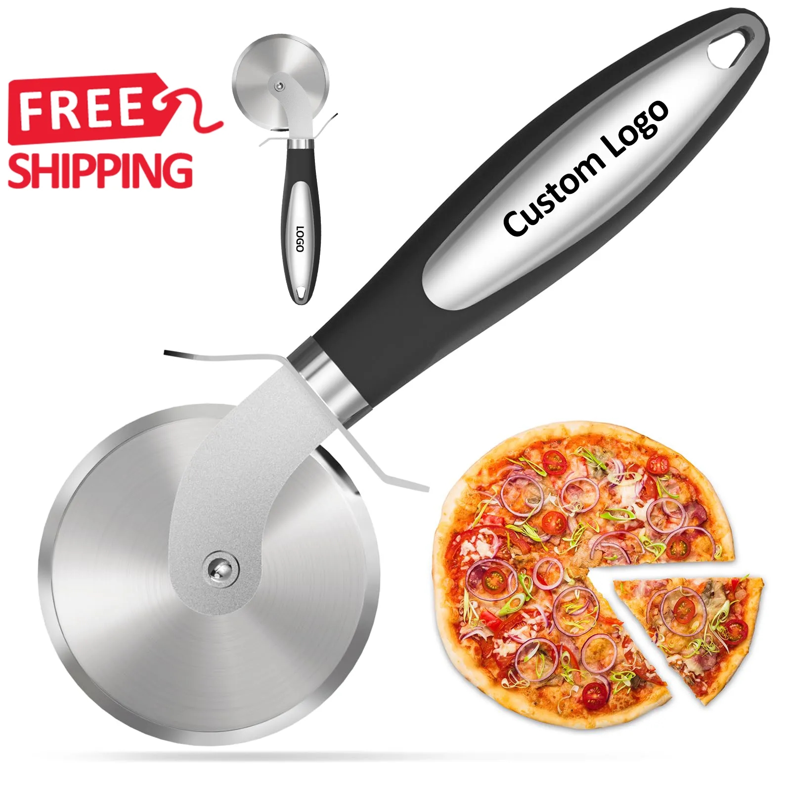 Stainless Steel Pizza Cutter Wheel 13