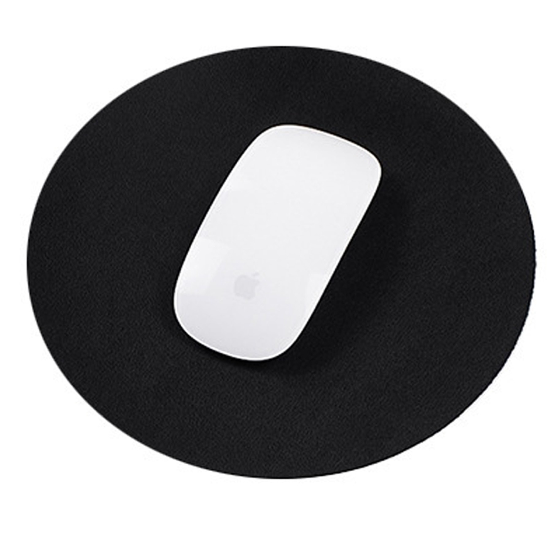 Leather Simple Round Mouse Pad 2