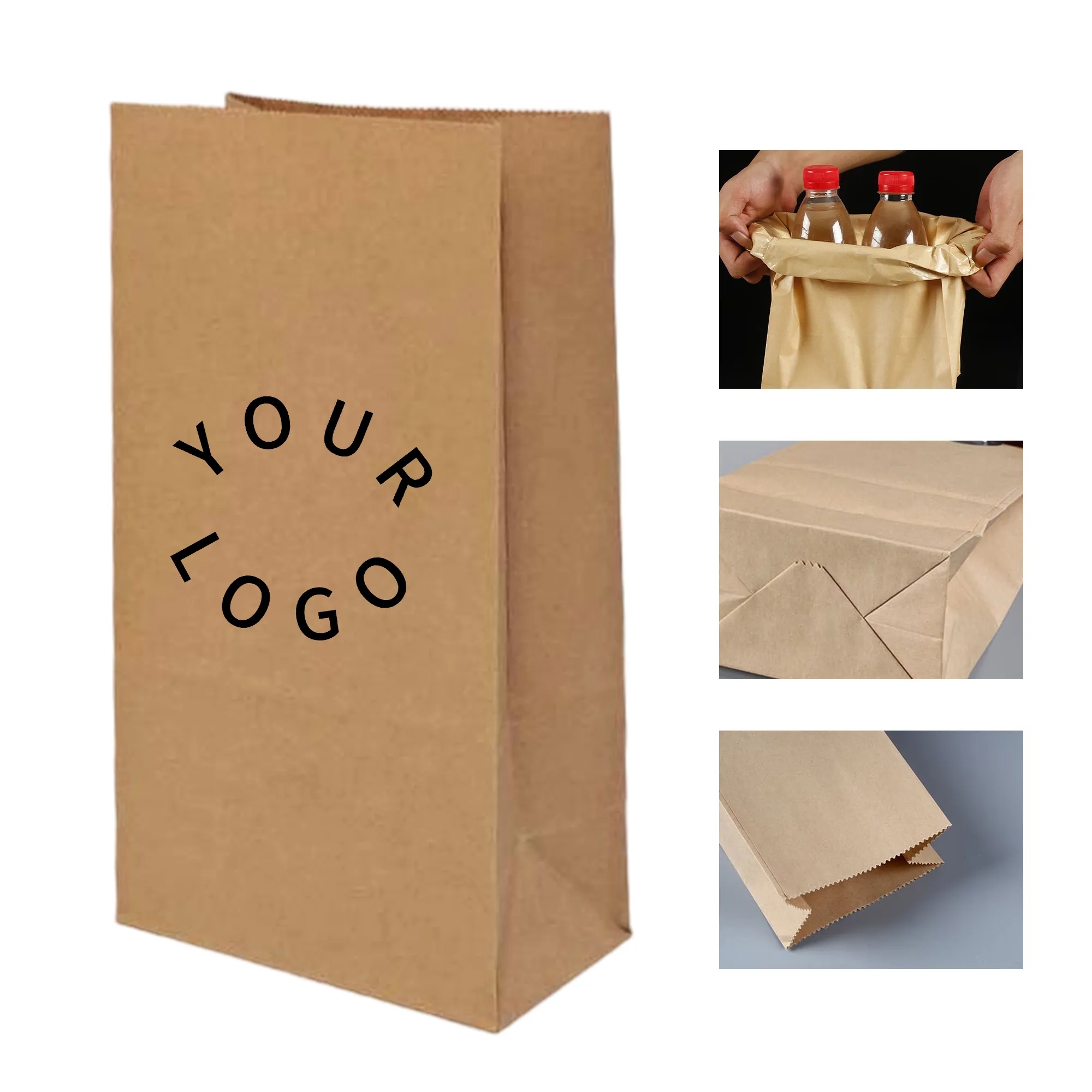 Kraft Bread Bag Disposable 2