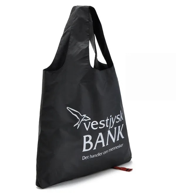 Jumbo Polyester 190T Folding Tote Bag, custom tote bag with logo imprint 3