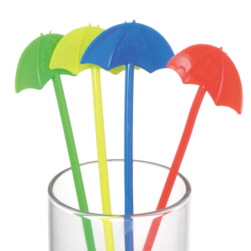 Umbrella plastic wine mixing stick 8