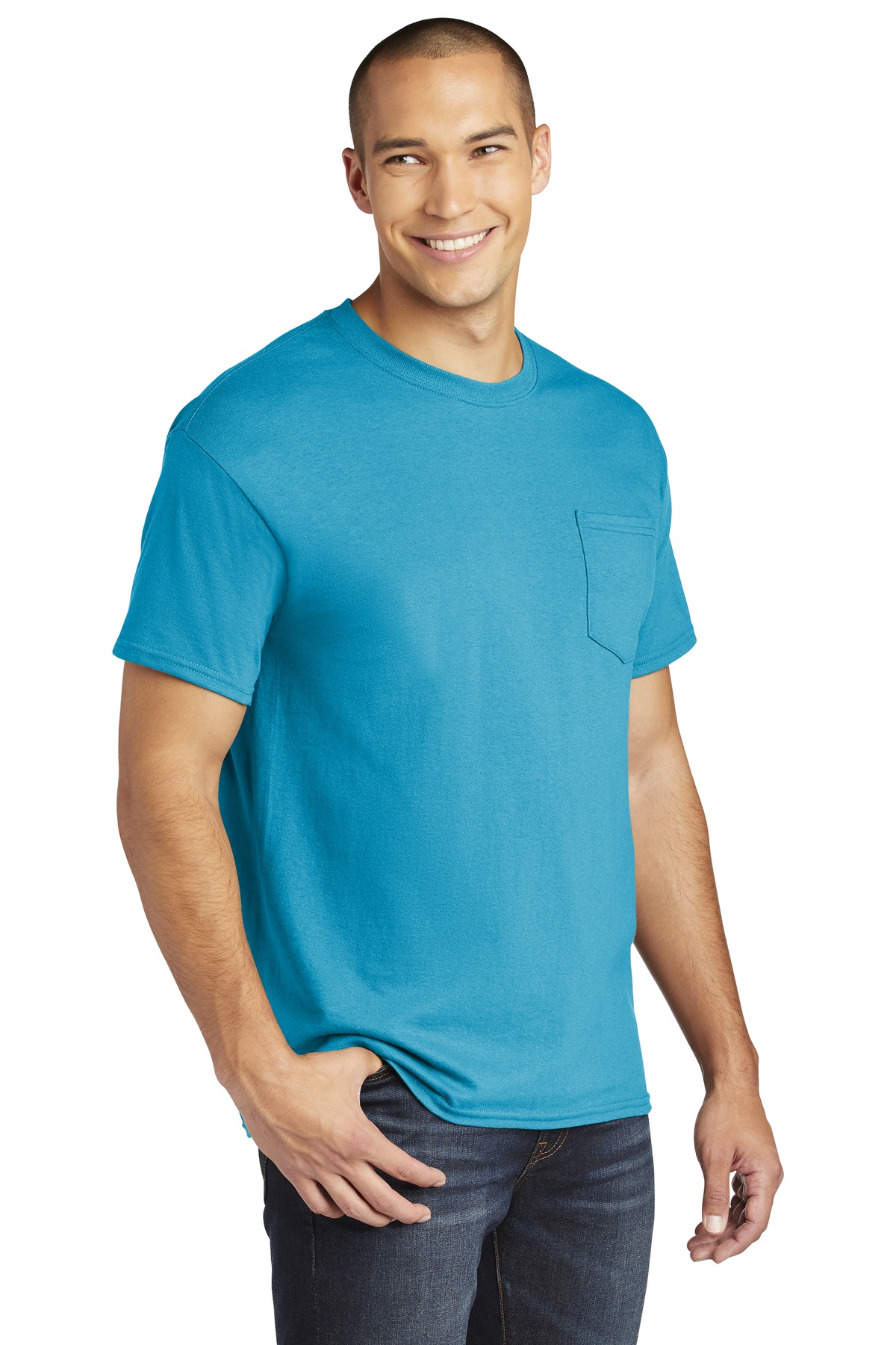 Gildan Heavy Cotton 100% Cotton Pocket T-Shirt. 5300 30