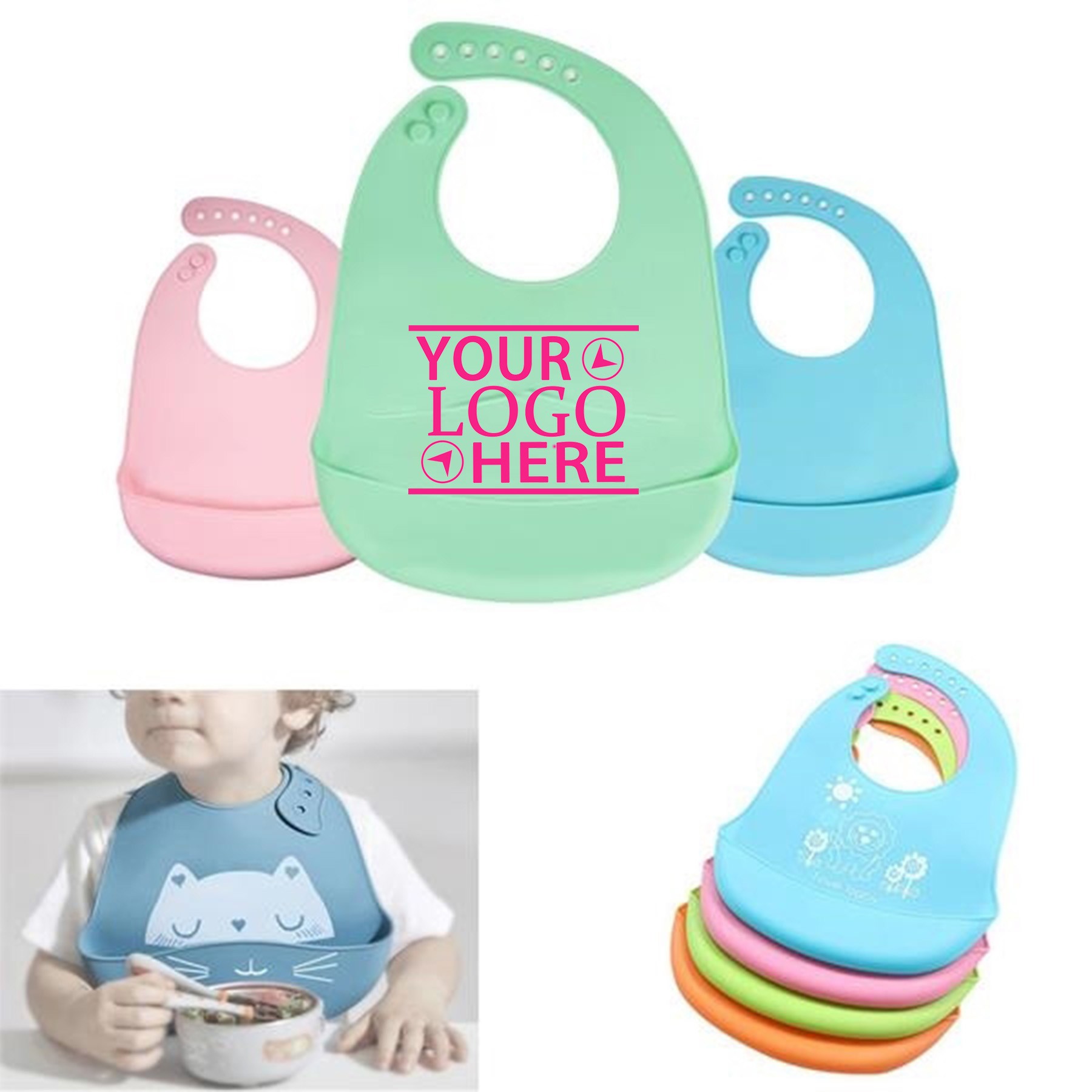 Silicone Baby Bibs 1