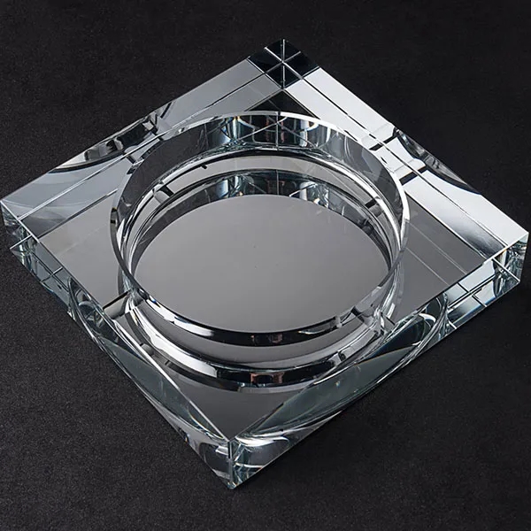 Square Crystal Ashtray with Gift Box 5