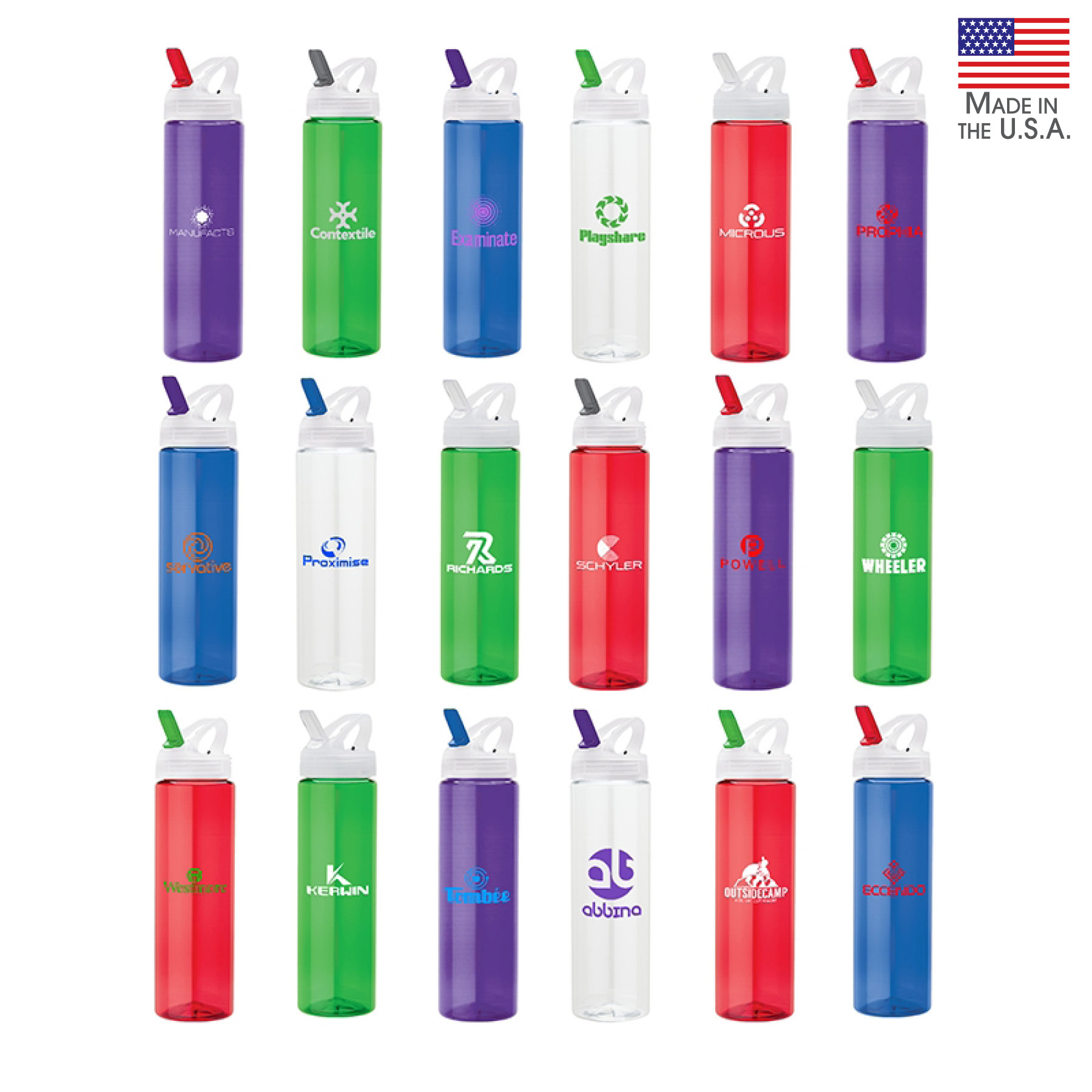 Laguna 32 oz. PET Bottle with Flip Spout 6