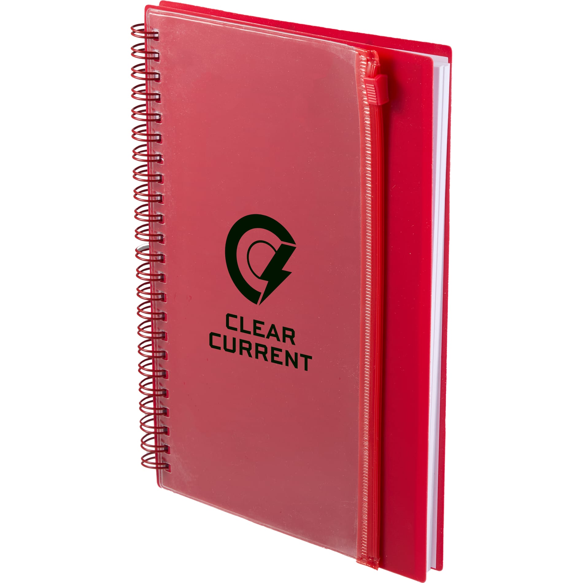 5.5" x 8.5" Spiral Notebook with Clear Pocket 166