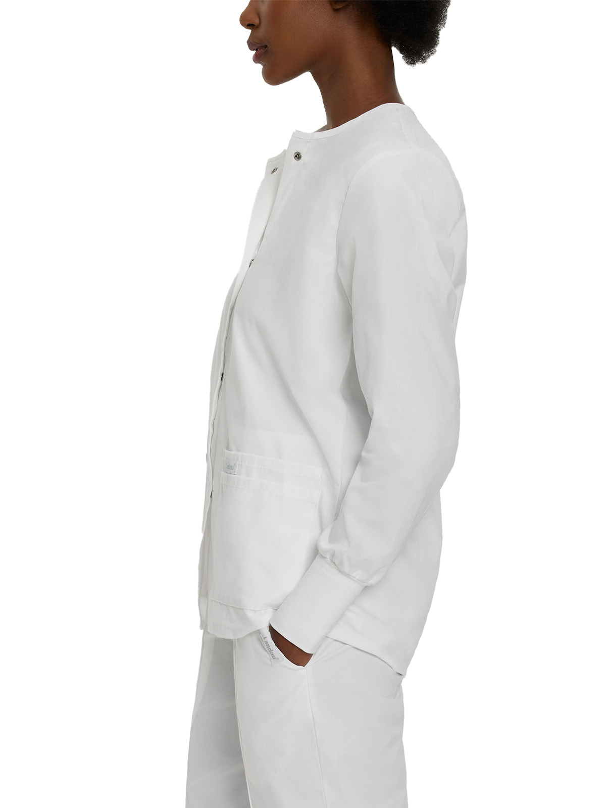 Landau - Essentials - Women's Four-Pocket Crew Neck Warm-Up Jacket 23