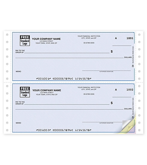 Multipurpose continuous check with lines 1