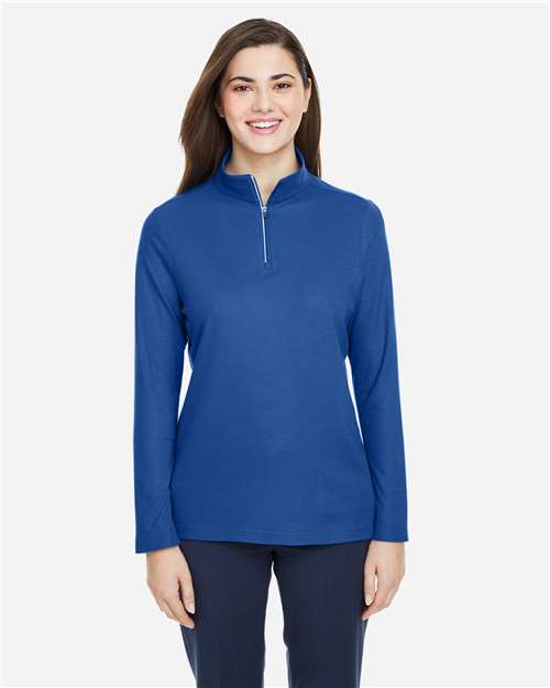 Women's Fusion ChromaSoft™ Pique Quarter-Zip Pullover - CE405W 33
