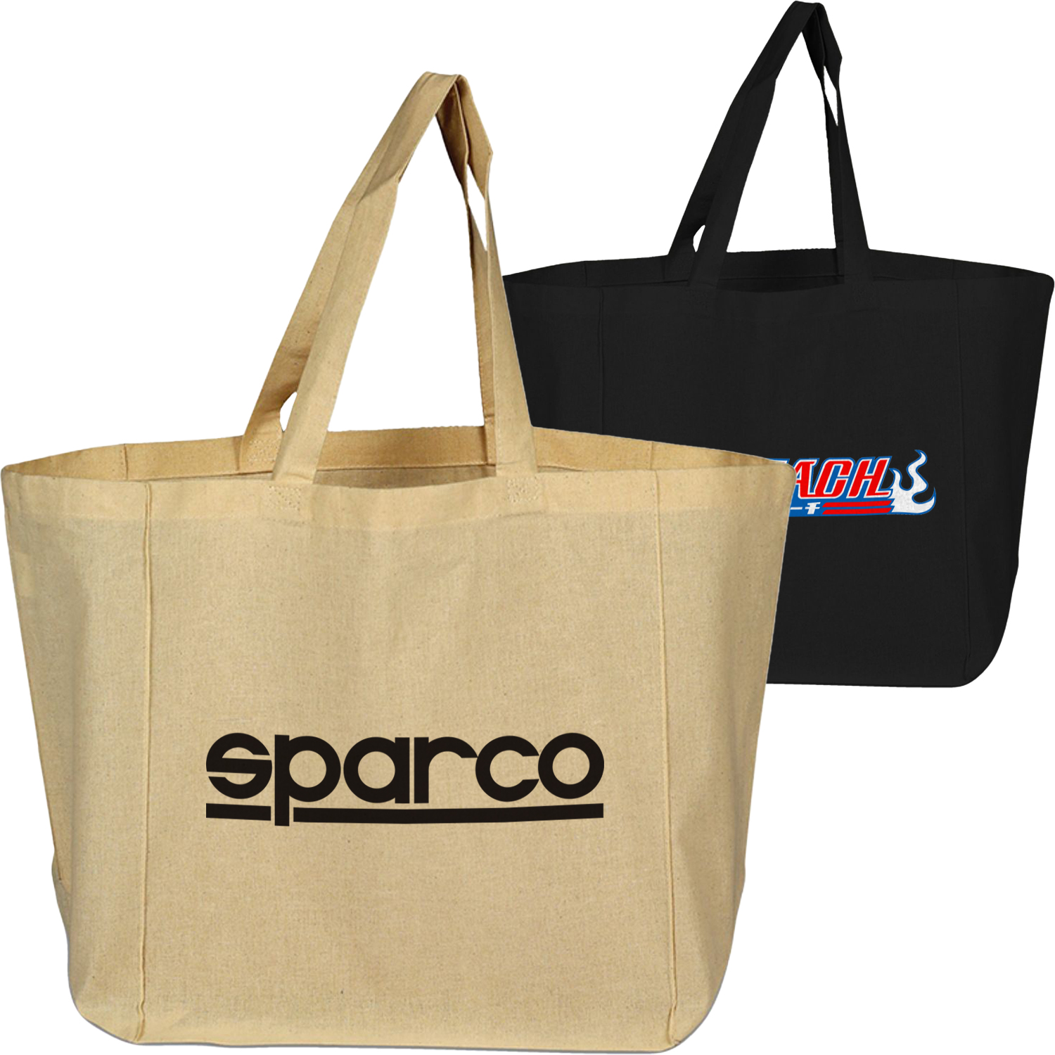 100% Cotton canvas Sheet Grocery Bag USA Decorated (12" x 13") 1