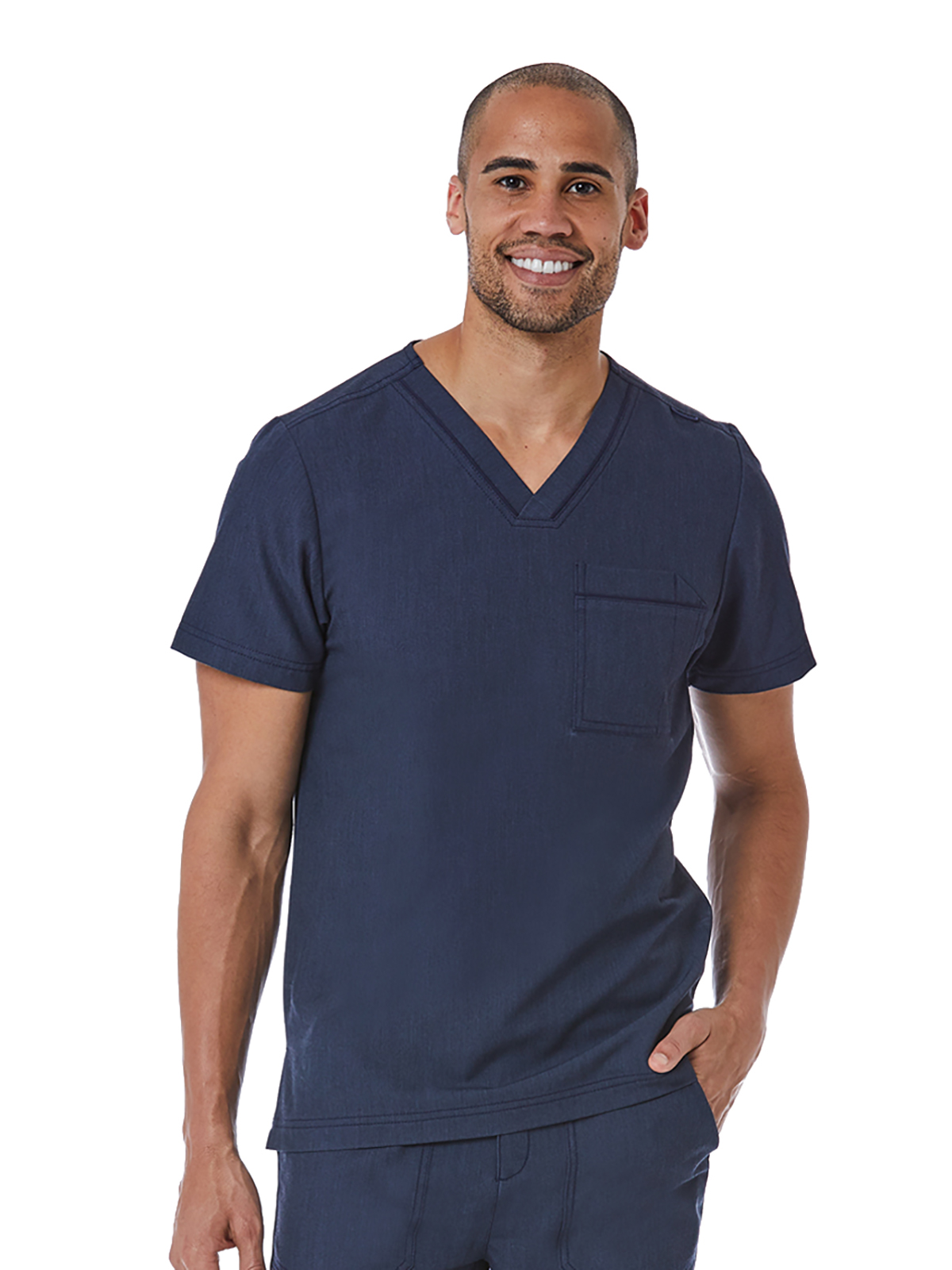 Maevn - Matrix Pro - Men's One-Pocket Tuckable Contrast Piping V-Neck Top 20
