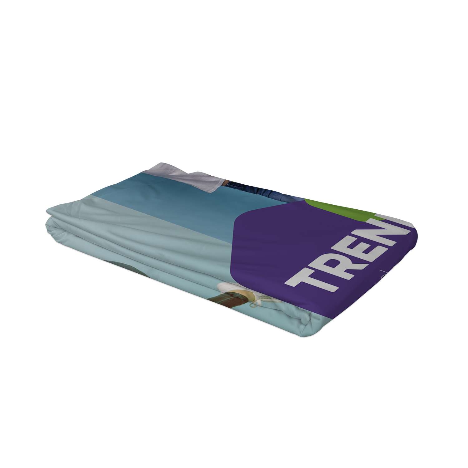 10' Straight Splash Floor Display Wrap Graphic Panel (Polyester Knit)