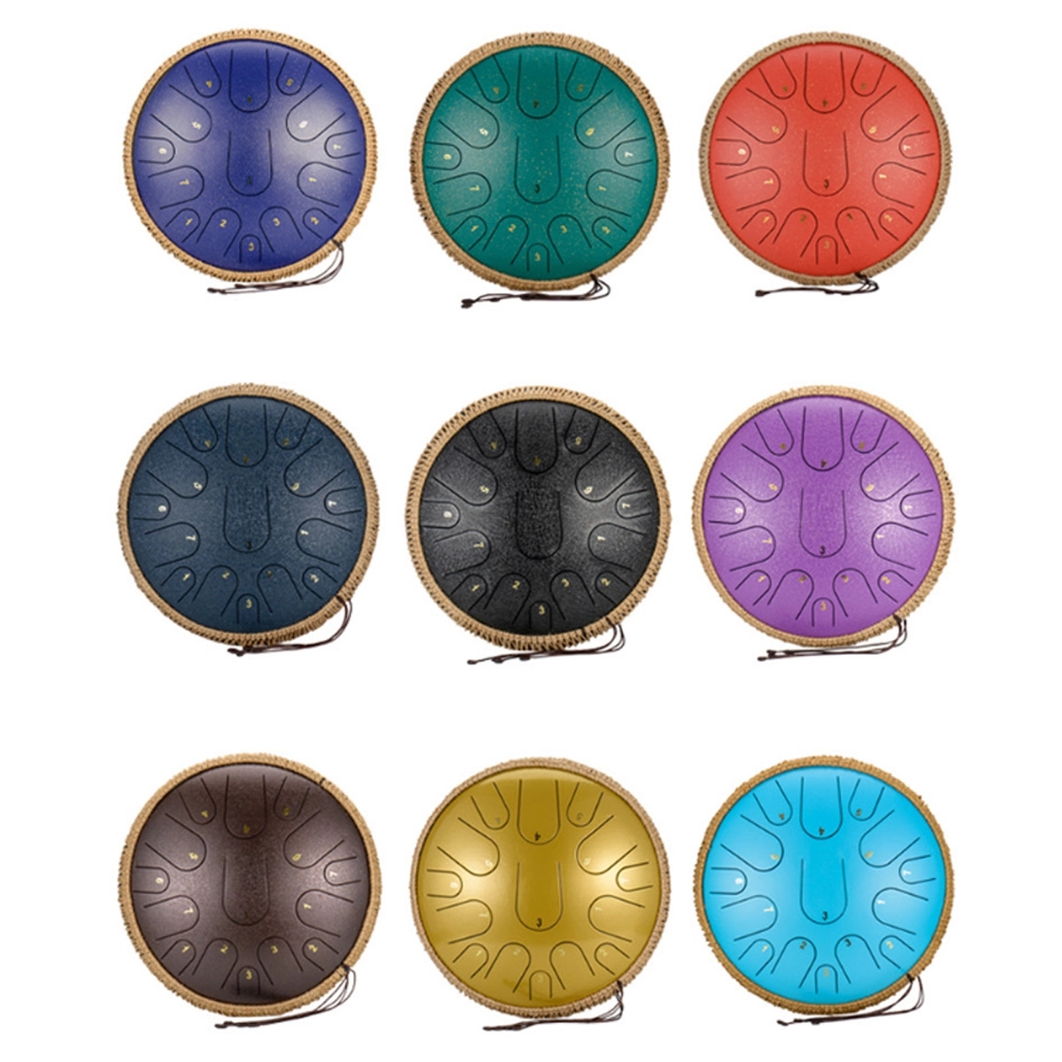 Alloy Steel Tongue Drum 8 Notes 6 Inches Handpan Drums 4