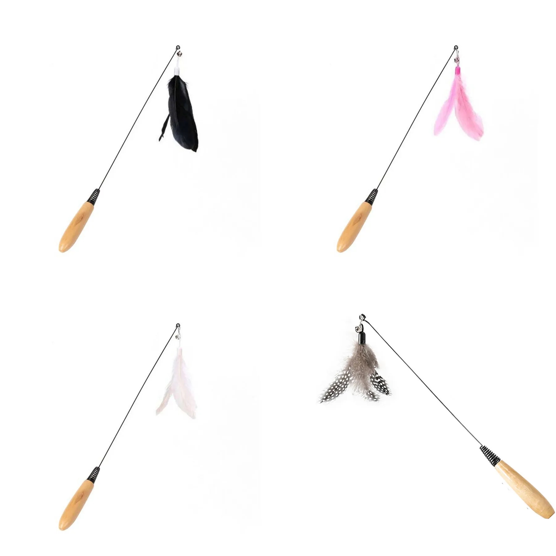 Wood Handle Cat Stick Toy 6