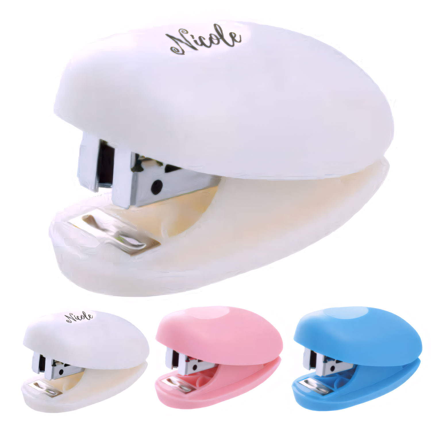 Portable Mini Plastic Stapler for Office School Use 2