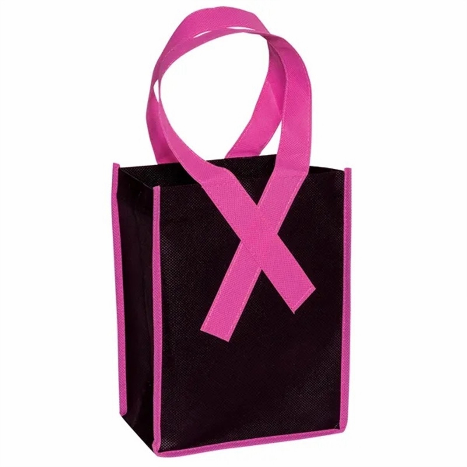 Breast Cancer Awareness Pink Grocery Tote Bag 3