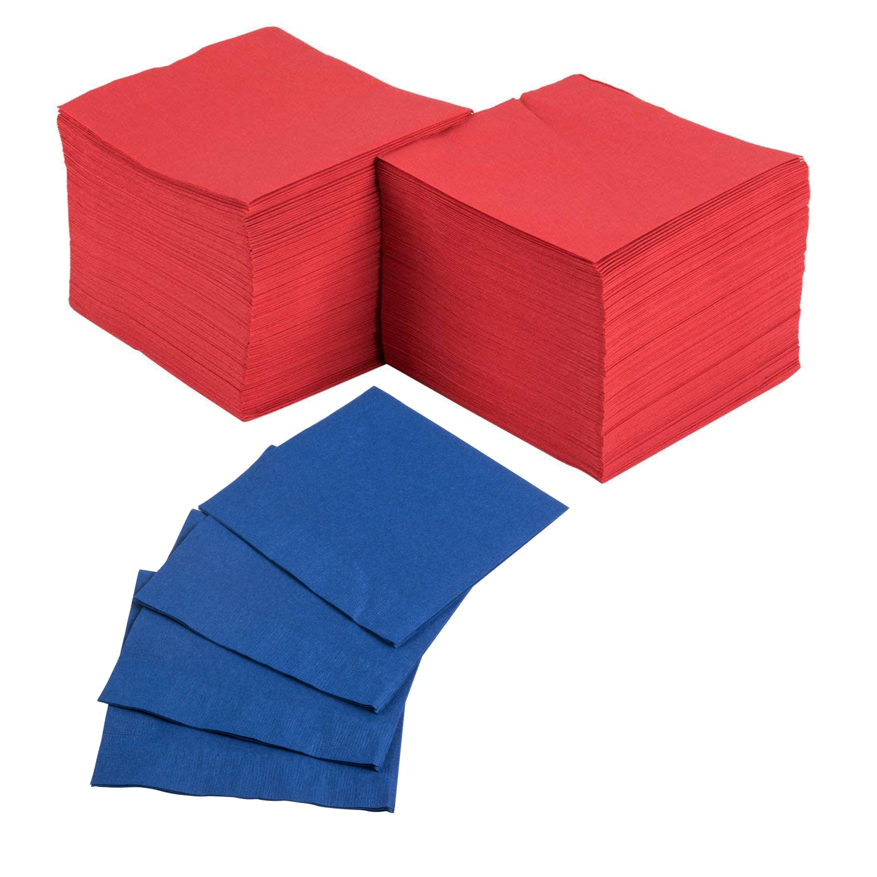 1-ply 1/4 Fold 9" x 9"(unfold) 100-pack Everyday Absorbent Disposable Paper Dinner Napkins 2