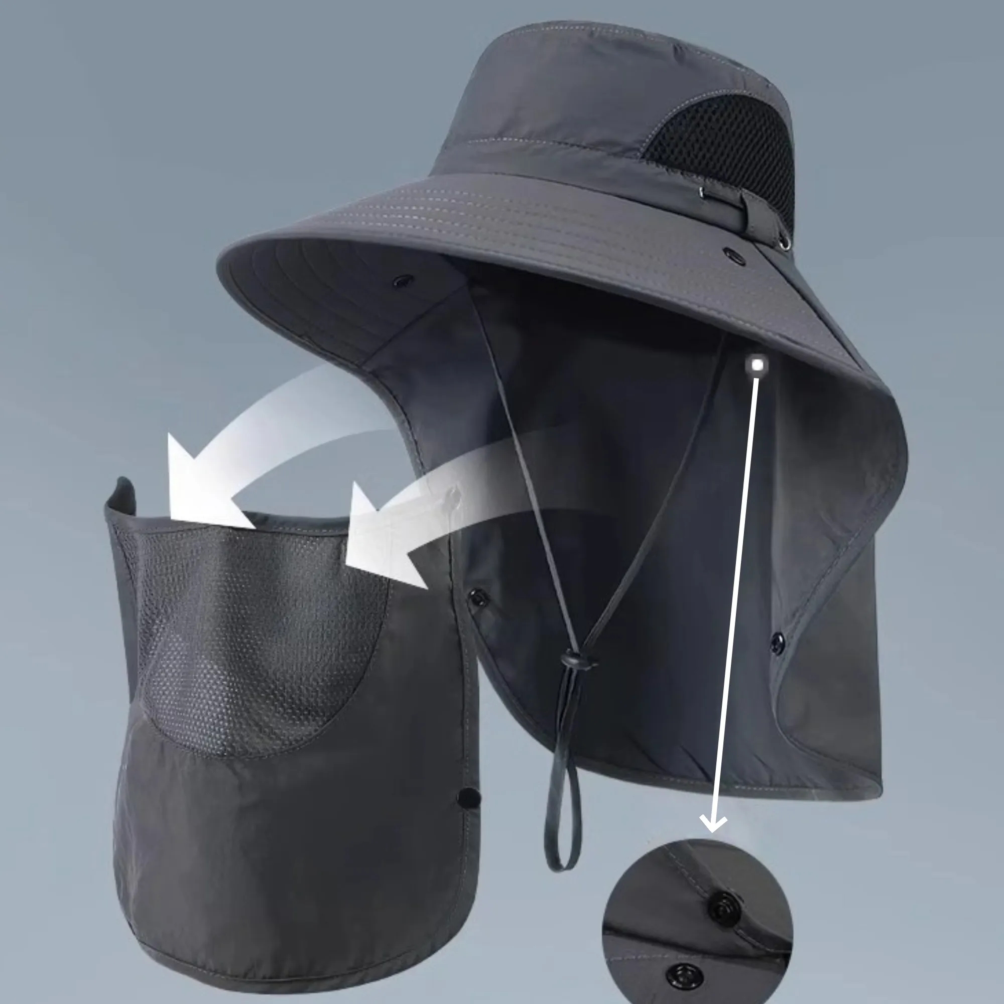 Multi-Function Sun Hats Face-Neck UV Protection Summer 1